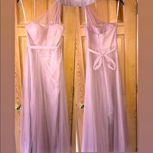 Blush bridesmaid’s dress